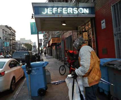 Residents of the Jefferson Hotel on Eddy Street have complained of rodents and violence.