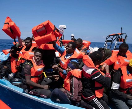 Rescuing migrants who cross the sea from Africa to Europe