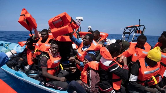 Rescuing migrants who cross the sea from Africa to Europe