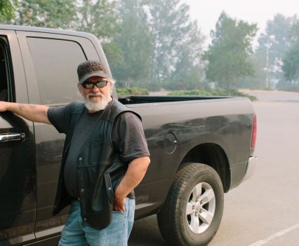 Lytton resident Dennis Higgs fled from his home with no time to pack his belongings.