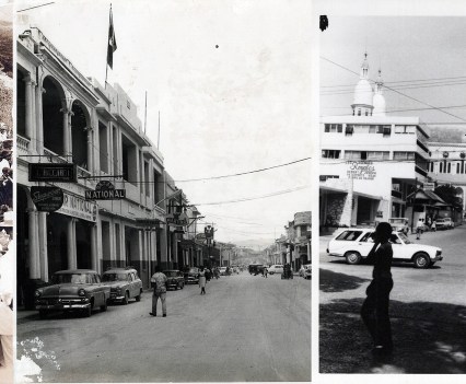 Collage of historical photographs from Haiti.