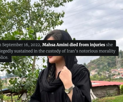 On September 16, 2022, Mahsa Amini died from injuries she allegedly sustained in the custody of Iran’s notorious morality police.