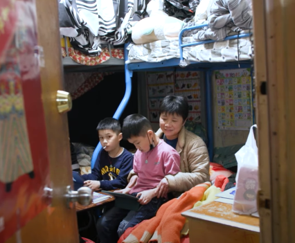 Miyu Yu, her husband and four children have been living in one SRO in San Francisco's Chinatown for the past 9 years.