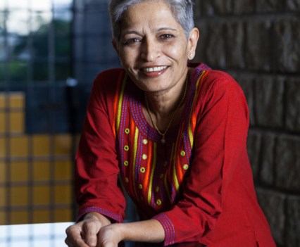 Journalist Gauri Lankesh circa 2015