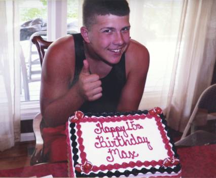 A picture of Max Gilpin on his 15th birthday. Aug. 24, 2008