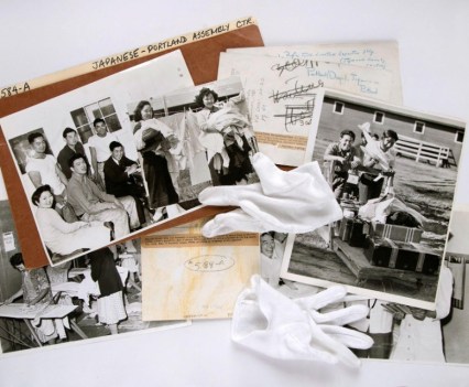 Images of Japanese Americans being held at what was euphemistically called the Portland Assembly Center, now the Expo Center