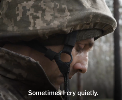 Valentyn, a Ukrainian soldier