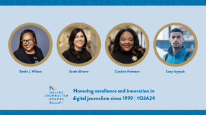 Benét J. Wilson, Sarah Alvarez, Candice Fortman and Loay Ayyoub honored in the 2024 Online Journalism Awards