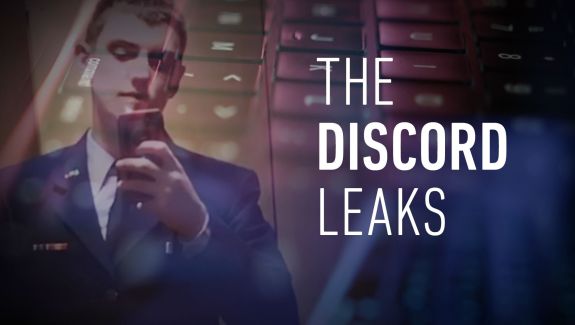 Cover photo for video of a man taking a selfie with keyboard overlay. Video title: "The Discord Leaks"