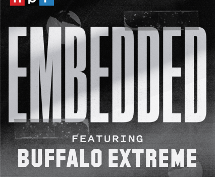 Black and white graphic cover image with text "Embedded Featuring Buffalo Extreme"