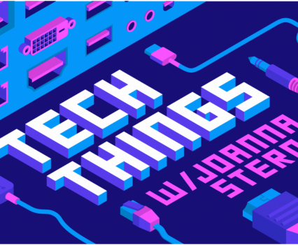 Graphic cover image for "Tech Things with Joanna Stern"