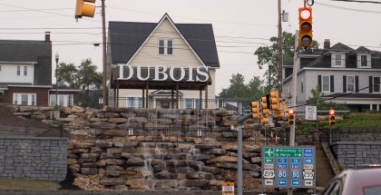 The DuBois sign, which is four feet tall and sits above DuBois Avenue, was constructed thanks to $2.3 million in federal, state, and city funding that Herm Suplizio oversaw.